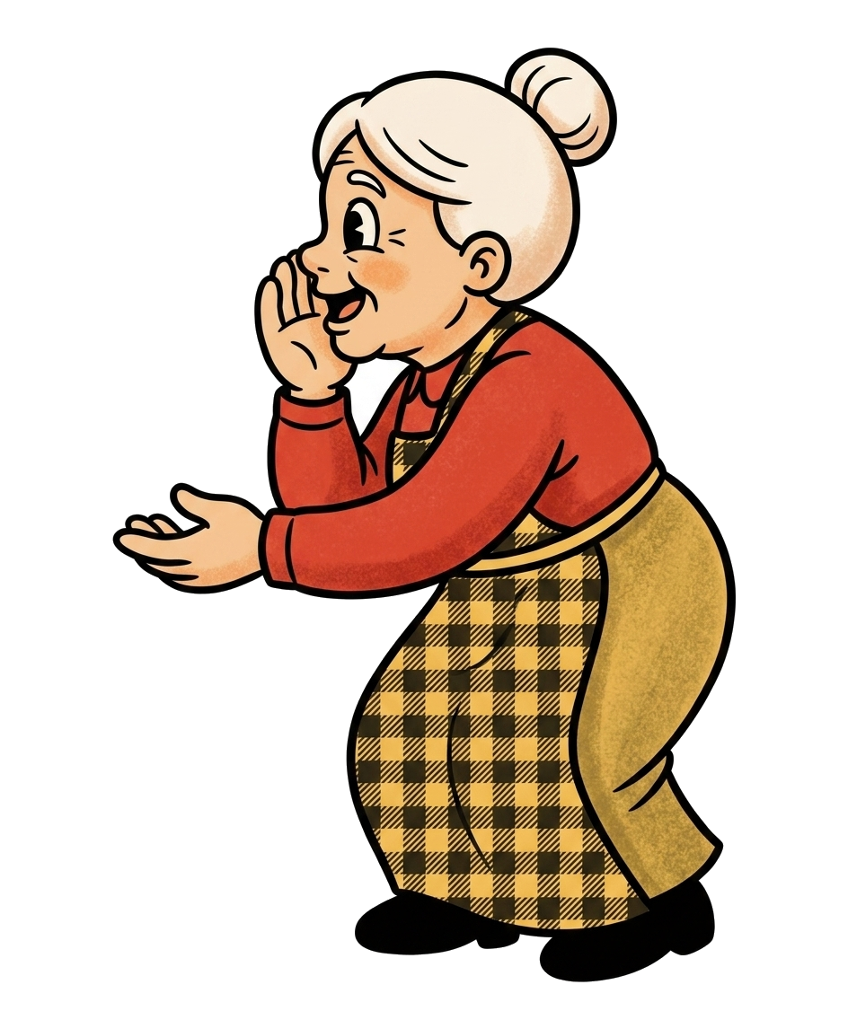Nonna che chiama il gatto